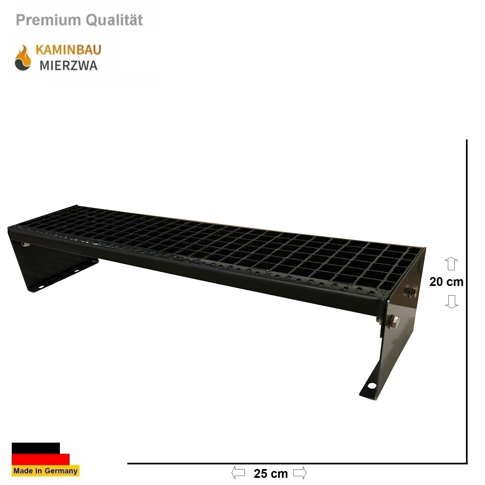 Treppe Freistehend 1 Stu. Ganz Anthrazit H:20cm